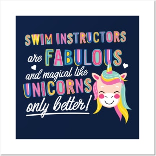 Swim Instructors are like Unicorns Gift Idea Posters and Art